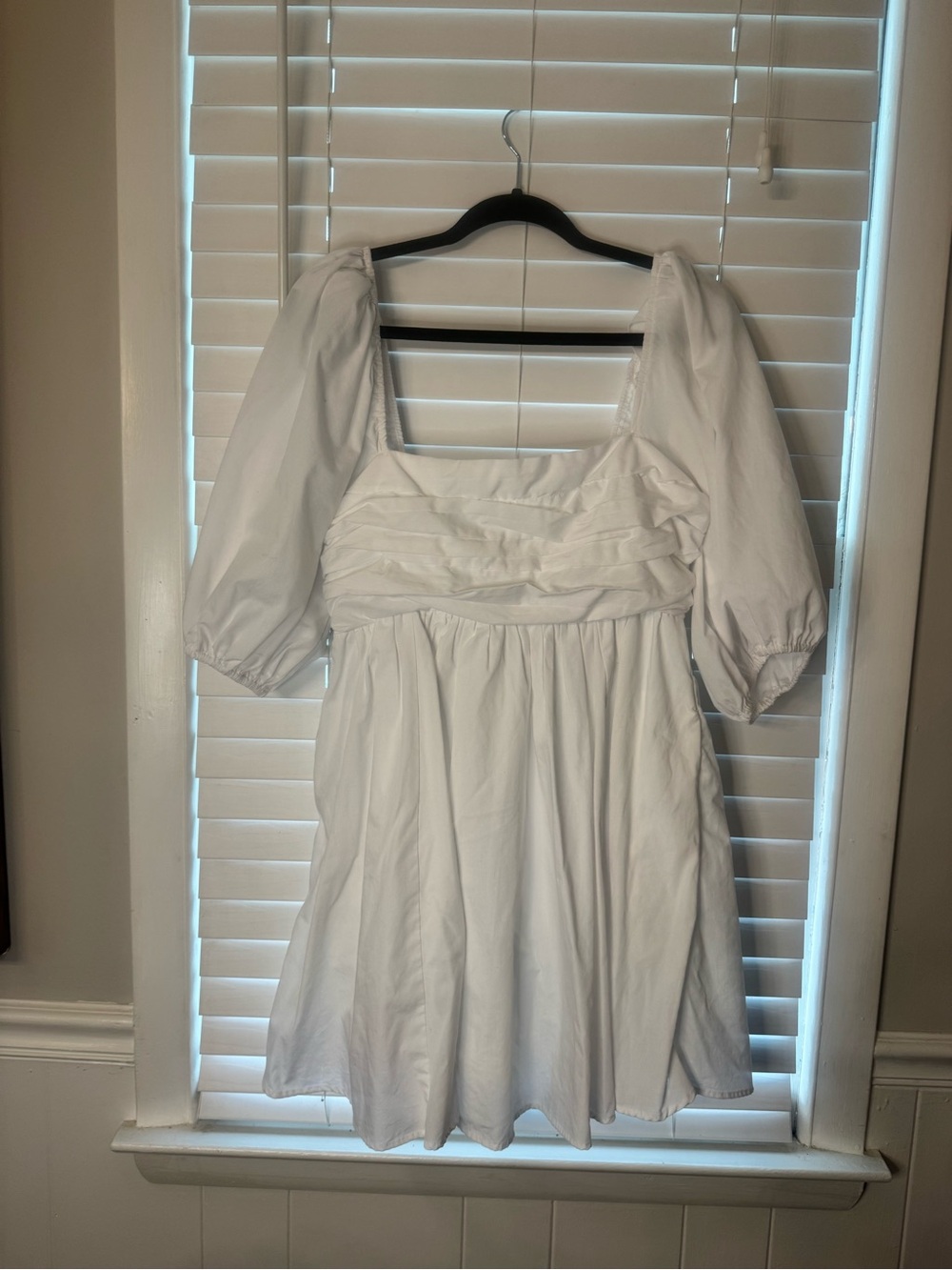 Abercrombie & Fitch Puff-Sleeve Mini Dress